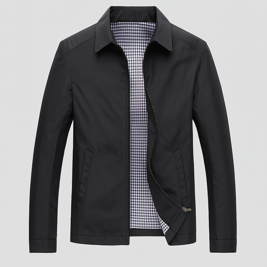 Men's Ankle-Length Wool Blend Coat - Elegant Winter Overcoat