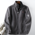 Men's Outdoor Fleece Jacket, Full Zip Stand Collar Fleece