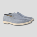 Men's Suede Loafers | Slip-On Apron Toe Dress Shoes