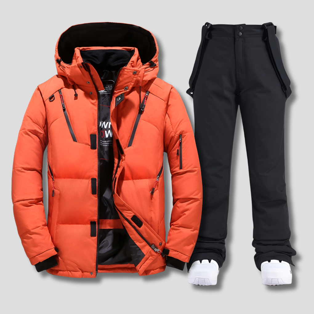 Men's Ski Suit, Weather Resistant Snowsuit