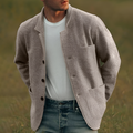 Men's Checked Blazer - Lightweight Casual Sport Coat