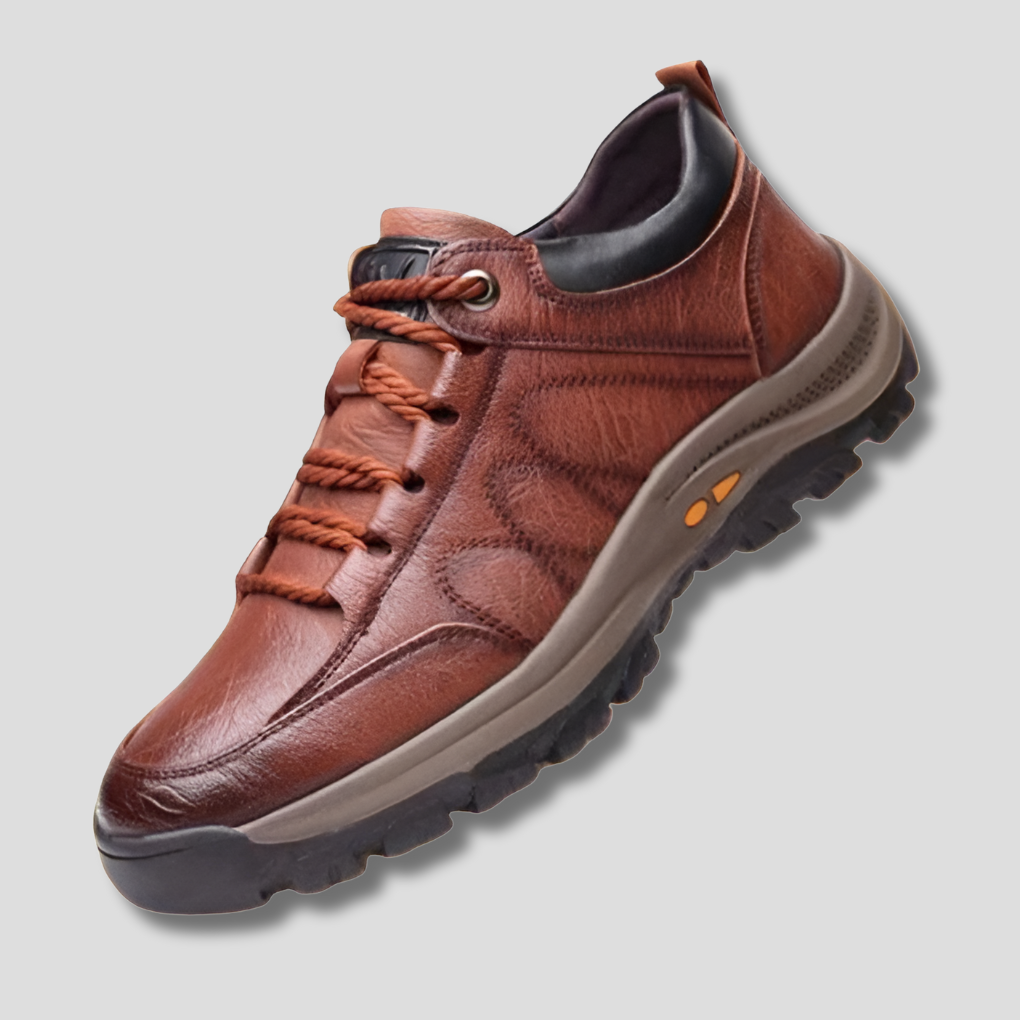 Men's Leather Slip-On Shoes with Orthopedic Support