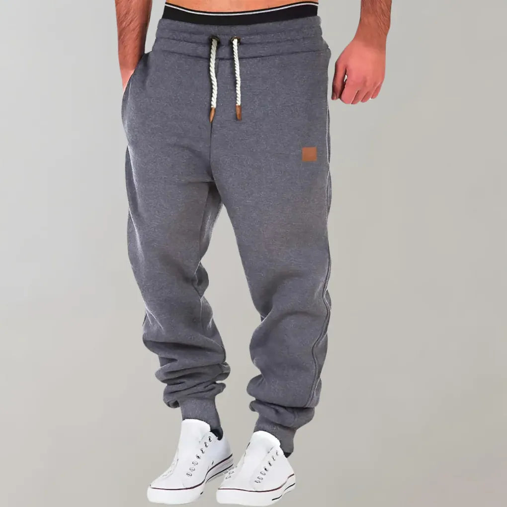 Men's Cotton Jogger Pants, Relaxed Fit with Tapered Leg