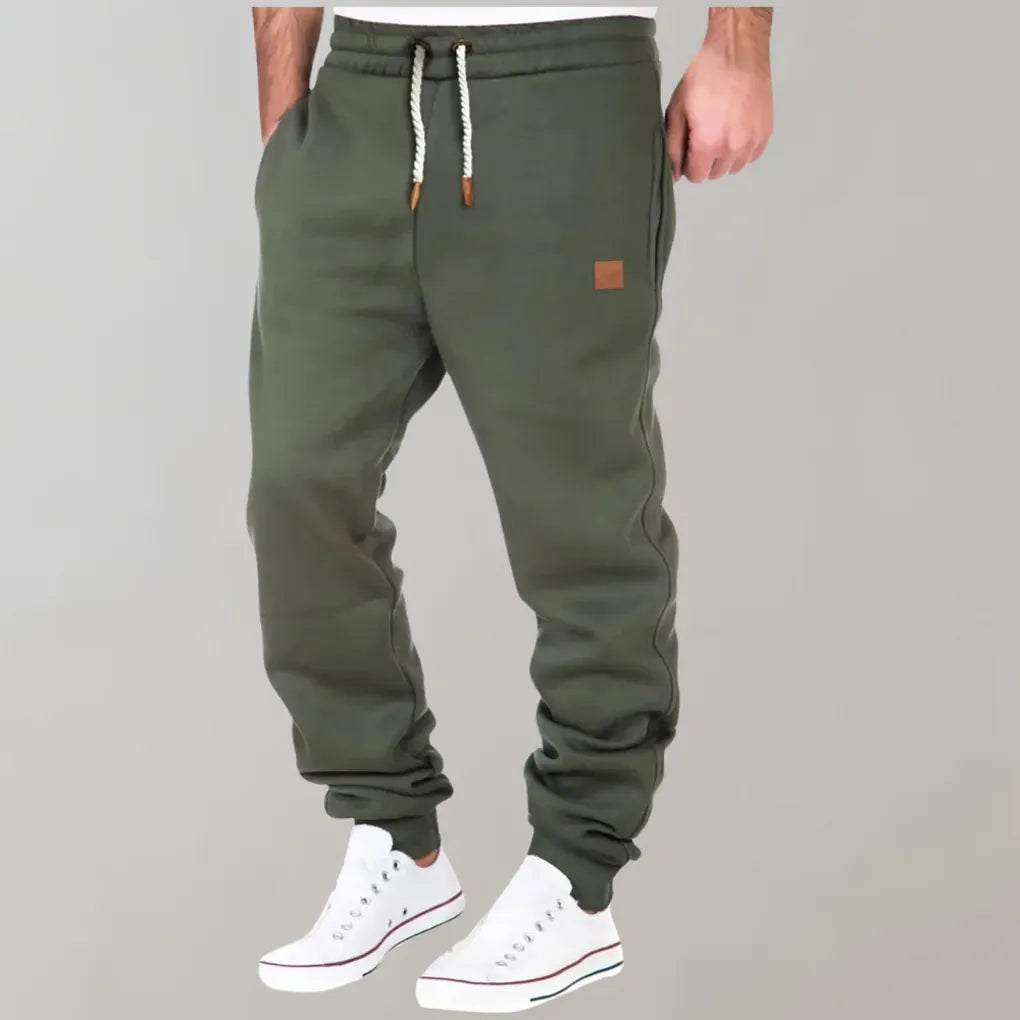 Men's Cotton Jogger Pants, Relaxed Fit with Tapered Leg