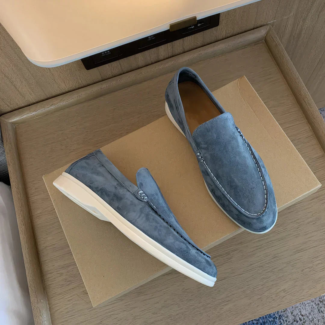 Men's Leather Loafers - Classic Slip-On Dress Shoes