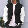 Men's Baseball Jacket | Lightweight Snap-Button Varsity Jacket
