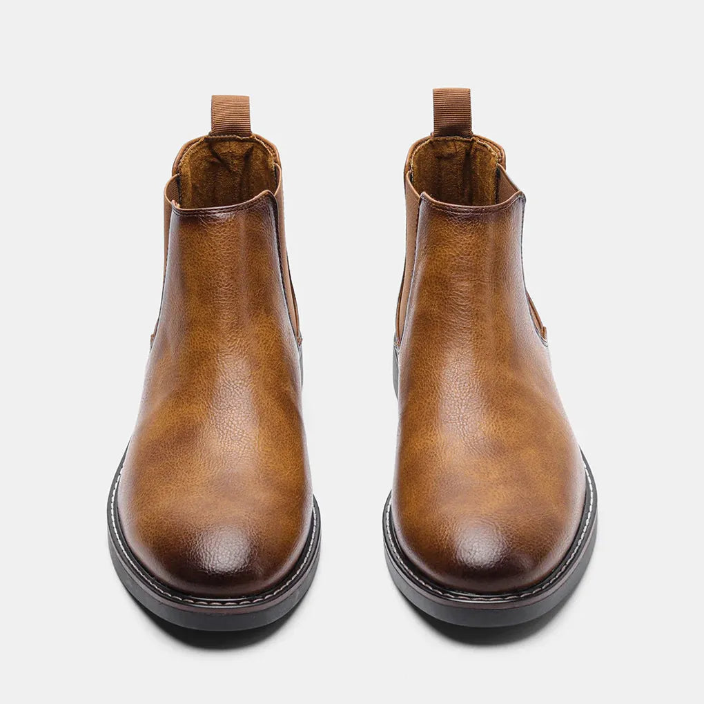 Men's Chelsea Boots - Classic Ankle Boots with Elastic Side Panels
