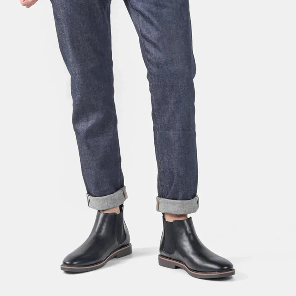 Men's Chelsea Boots - Classic Ankle Boots with Elastic Side Panels