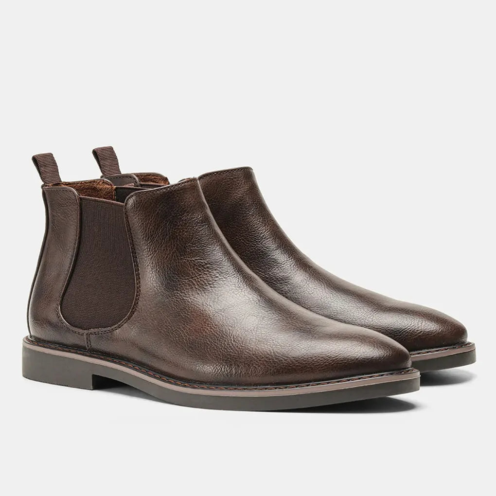 Men's Chelsea Boots - Classic Ankle Boots with Elastic Side Panels