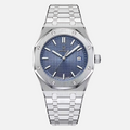 Men's Stainless Steel Watch, Classic Quartz Dress Watch with Roman Numerals