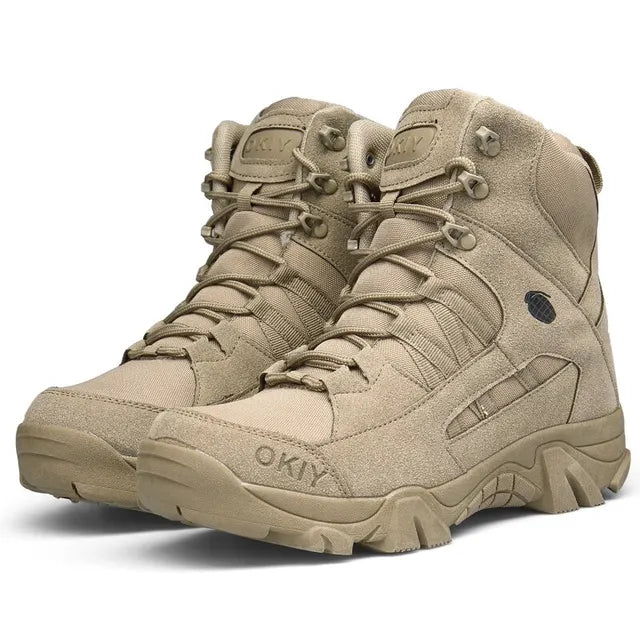 Men's Waterproof Hiking Shoes, Durable Trail Shoes with Non-Slip Grip