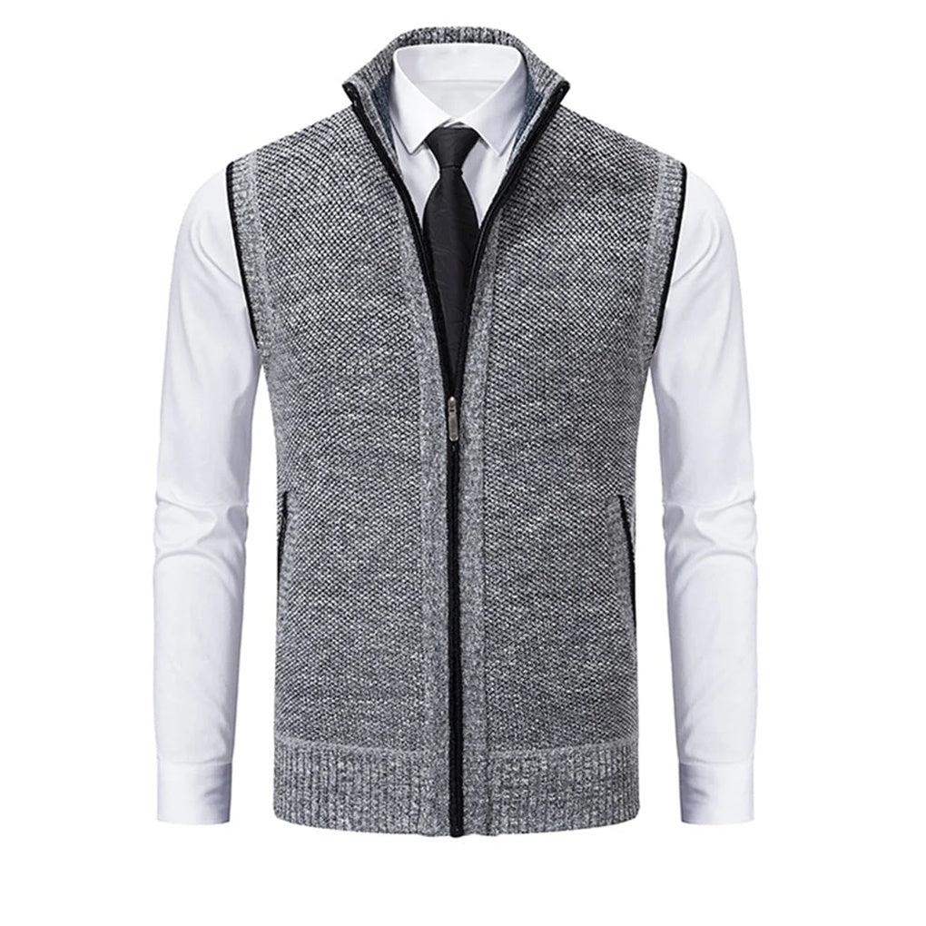 Men's Suit Vest - Five-Button Waistcoat with Adjustable Back Strap