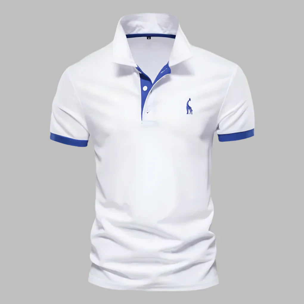 Men's Elegant Polo Shirt - Structured Collar Smart-Casual Knit Polo