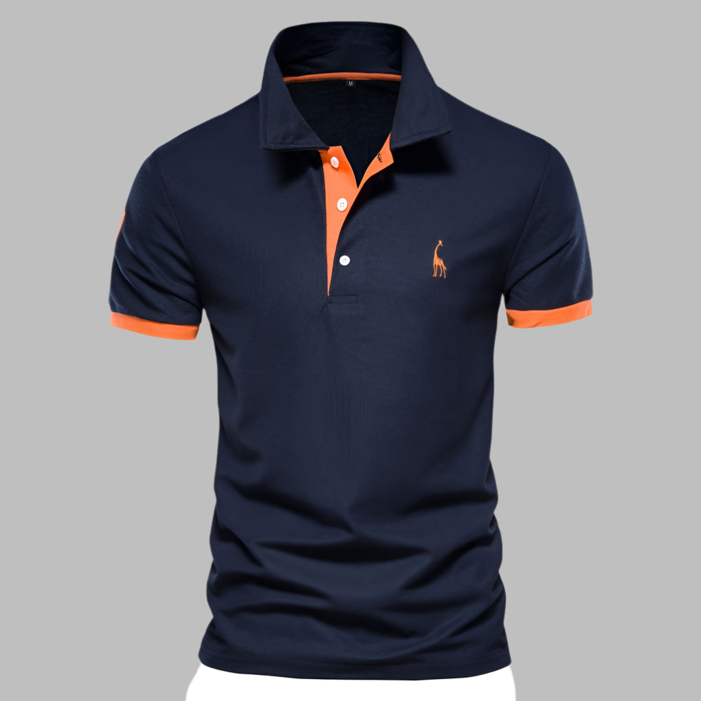 Men's Elegant Polo Shirt - Structured Collar Smart-Casual Knit Polo