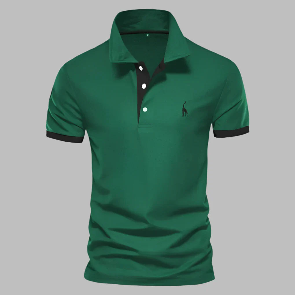 Men's Elegant Polo Shirt - Structured Collar Smart-Casual Knit Polo