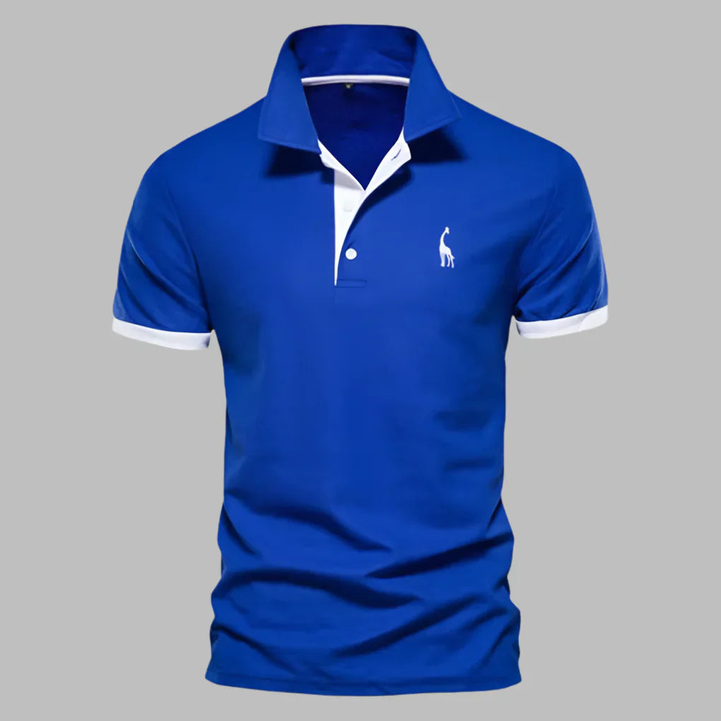 Men's Elegant Polo Shirt - Structured Collar Smart-Casual Knit Polo