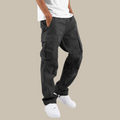 Men's Cargo Pants - Stretch Fabric Multi-Pocket Trousers