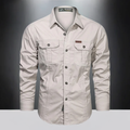 Men's Outdoor Long Sleeve Shirt, Quick Dry Breathable Hiking Shirt