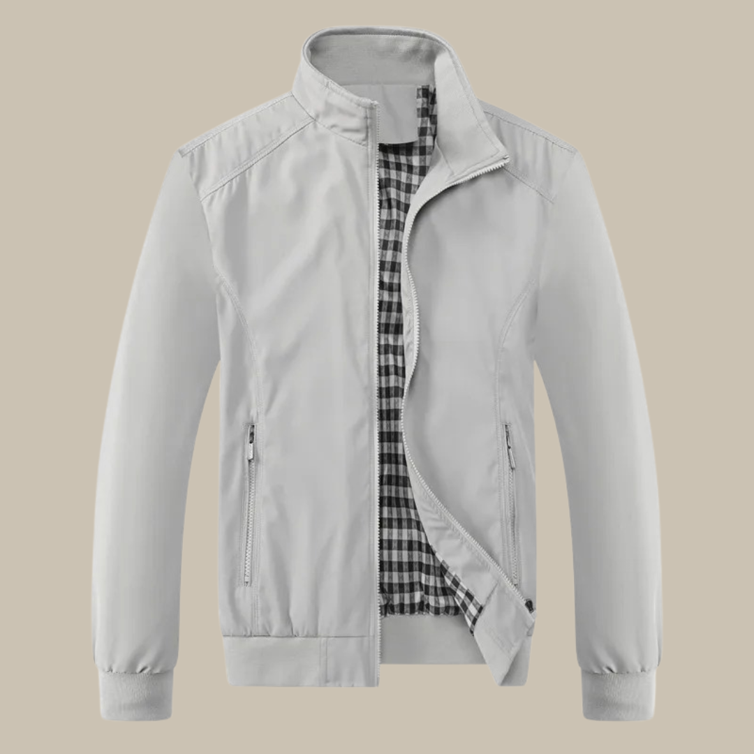 Men's Windproof Summer Jacket - Lightweight Zip-Up Outerwear
