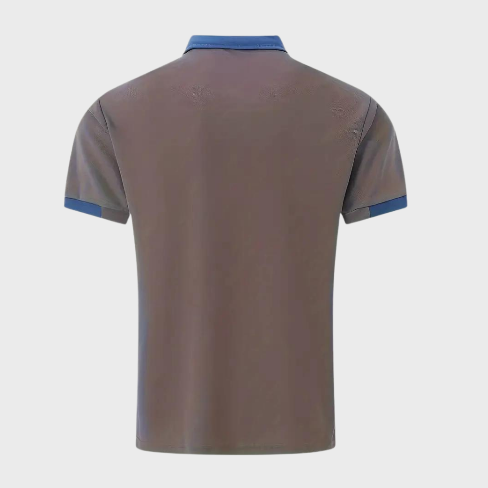 Men's Classic Polo Shirt, Breathable Polyester Short Sleeve Top