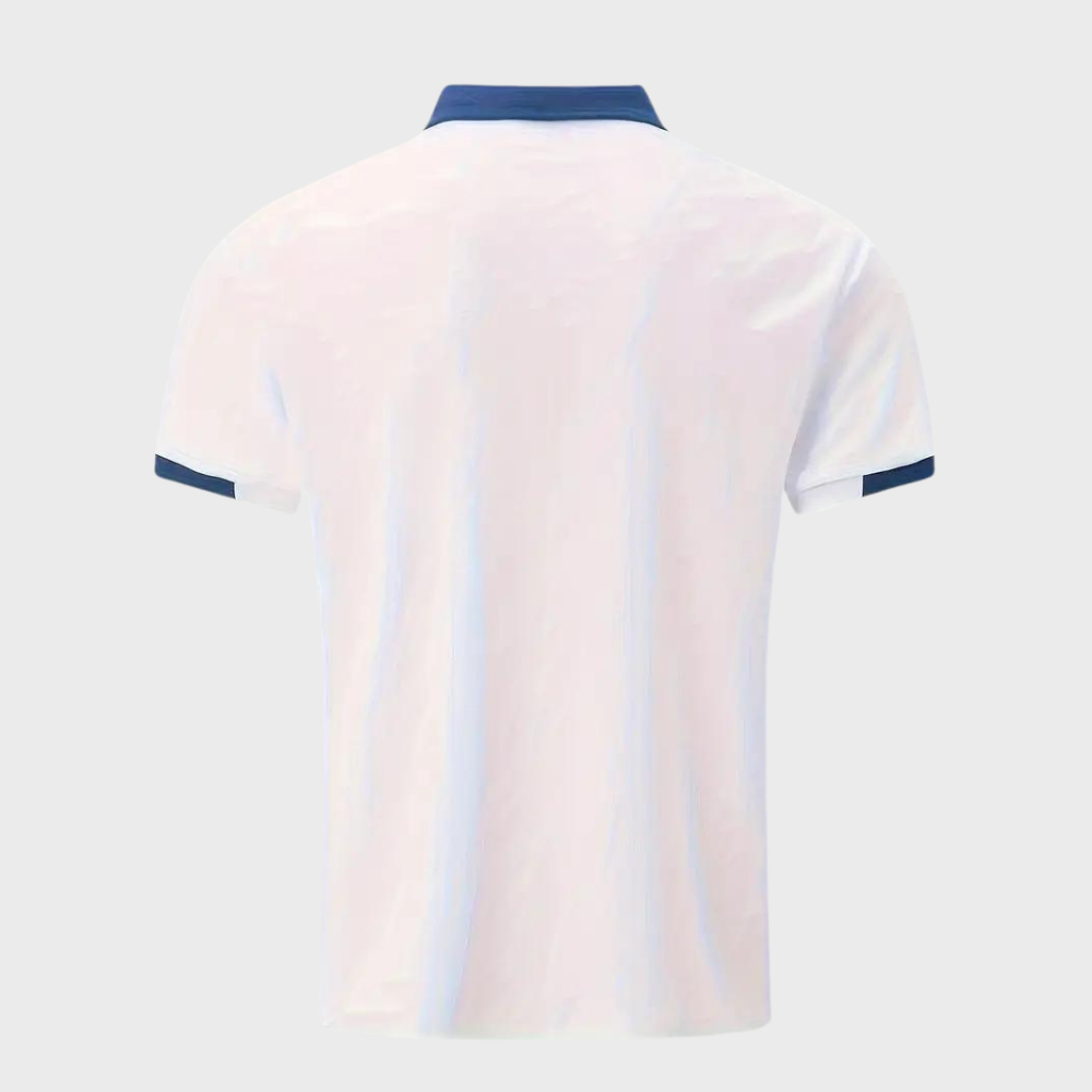 Men's Classic Polo Shirt, Breathable Polyester Short Sleeve Top