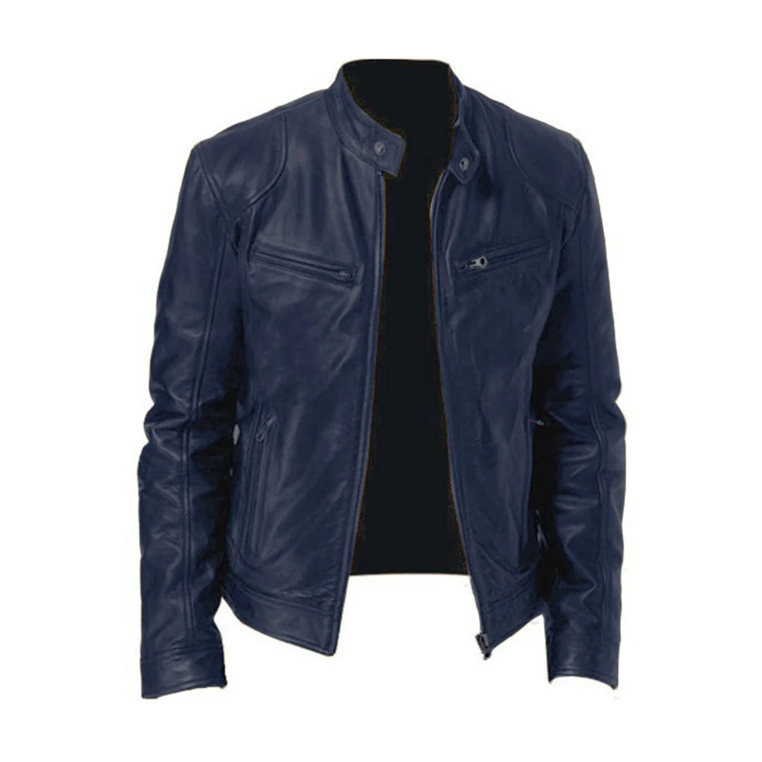 Men's Classic Leather Jacket | Timeless Moto-Style Outerwear