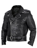 Men's Genuine Leather Biker Jacket | Asymmetrical Zip Moto Jacket