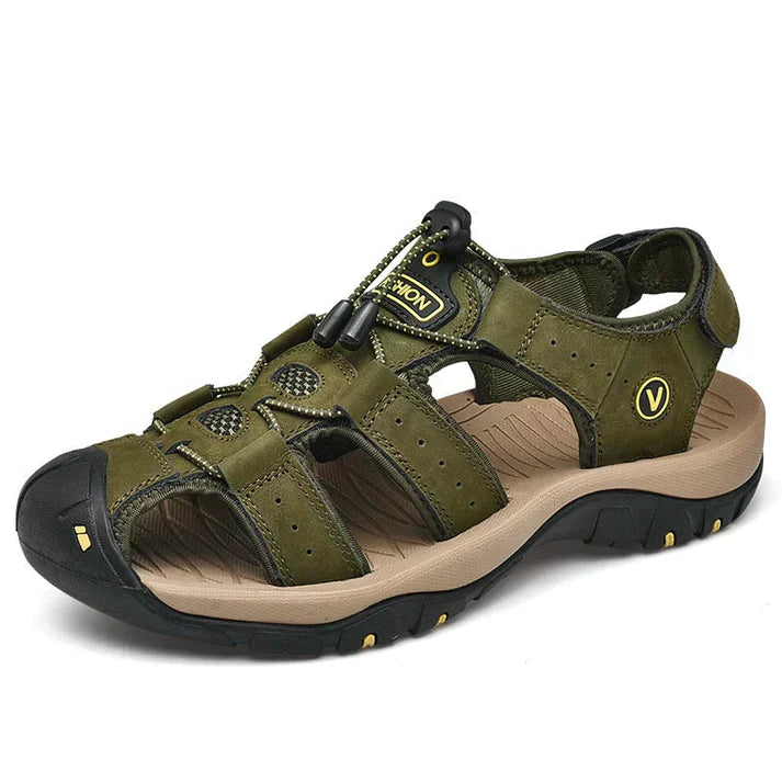 Men's Closed-Toe Outdoor Sandals | Adjustable Drawstring Trail Sandals