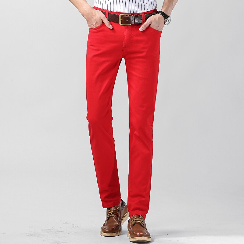 Men's Straight-Leg Summer Trousers with Pockets
