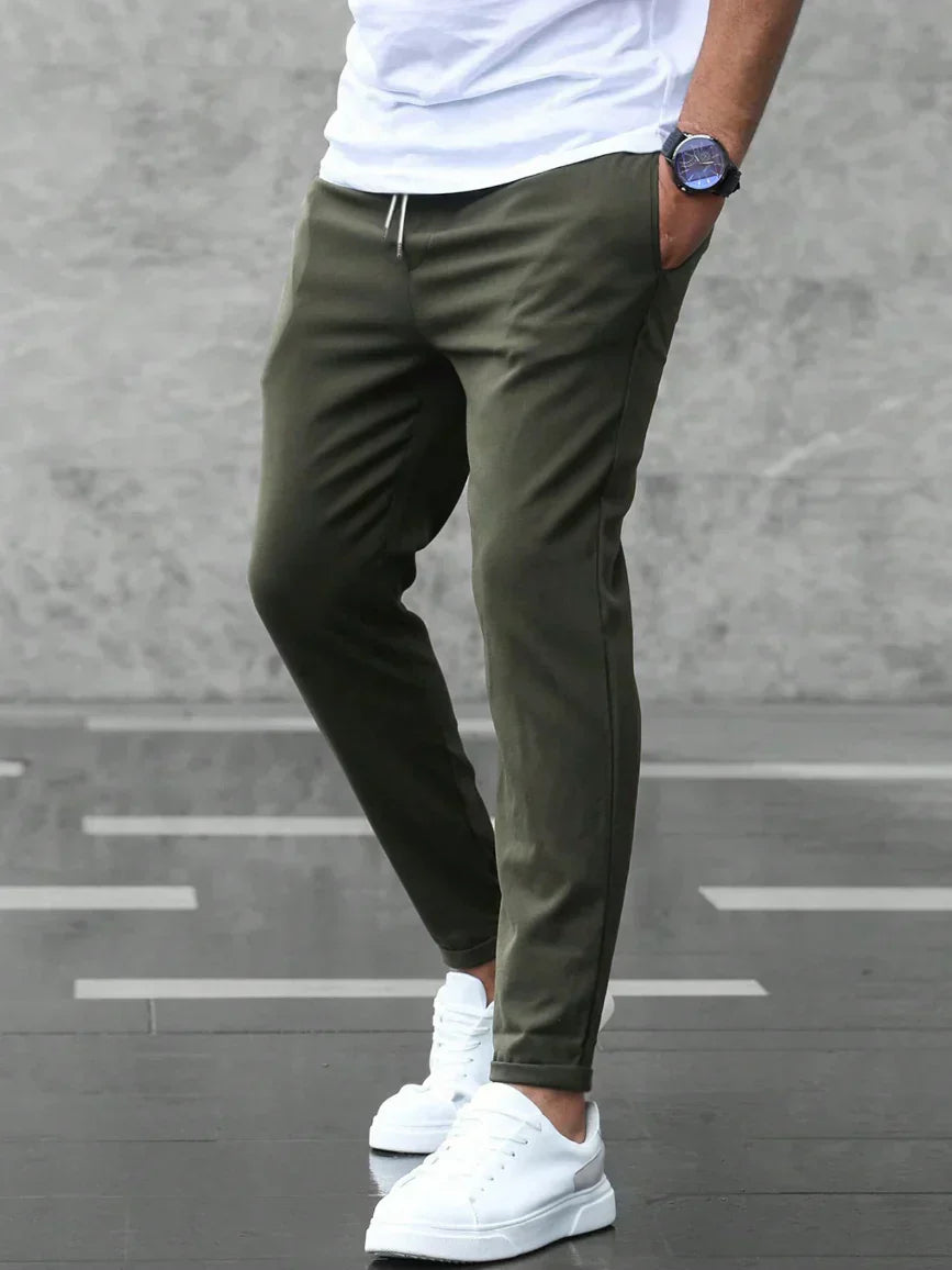 Men's Modern Stretch Pants - Slim Fit Stretch Trousers for Office & Casual