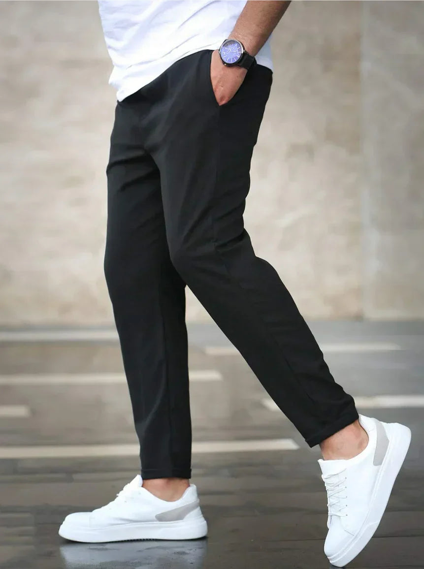 Men's Modern Stretch Pants - Slim Fit Stretch Trousers for Office & Casual