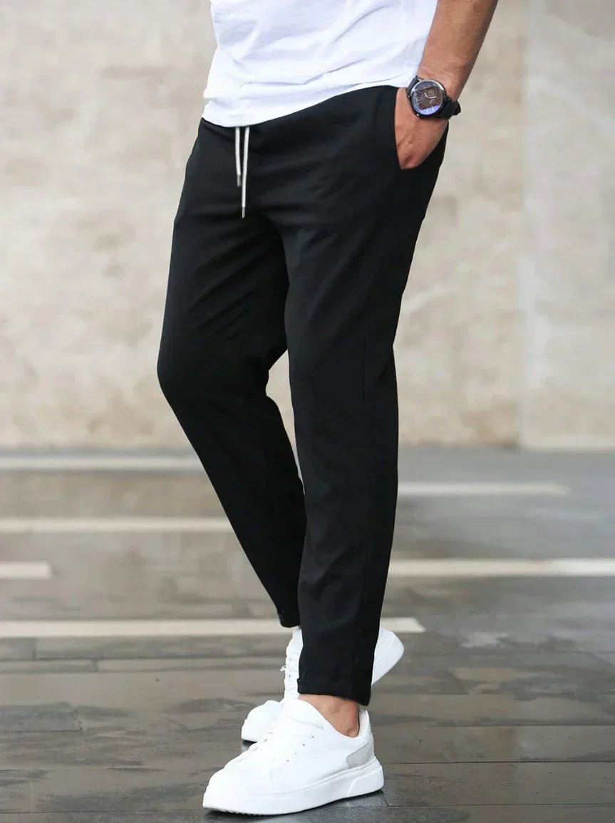 Men's Modern Stretch Pants - Slim Fit Stretch Trousers for Office & Casual
