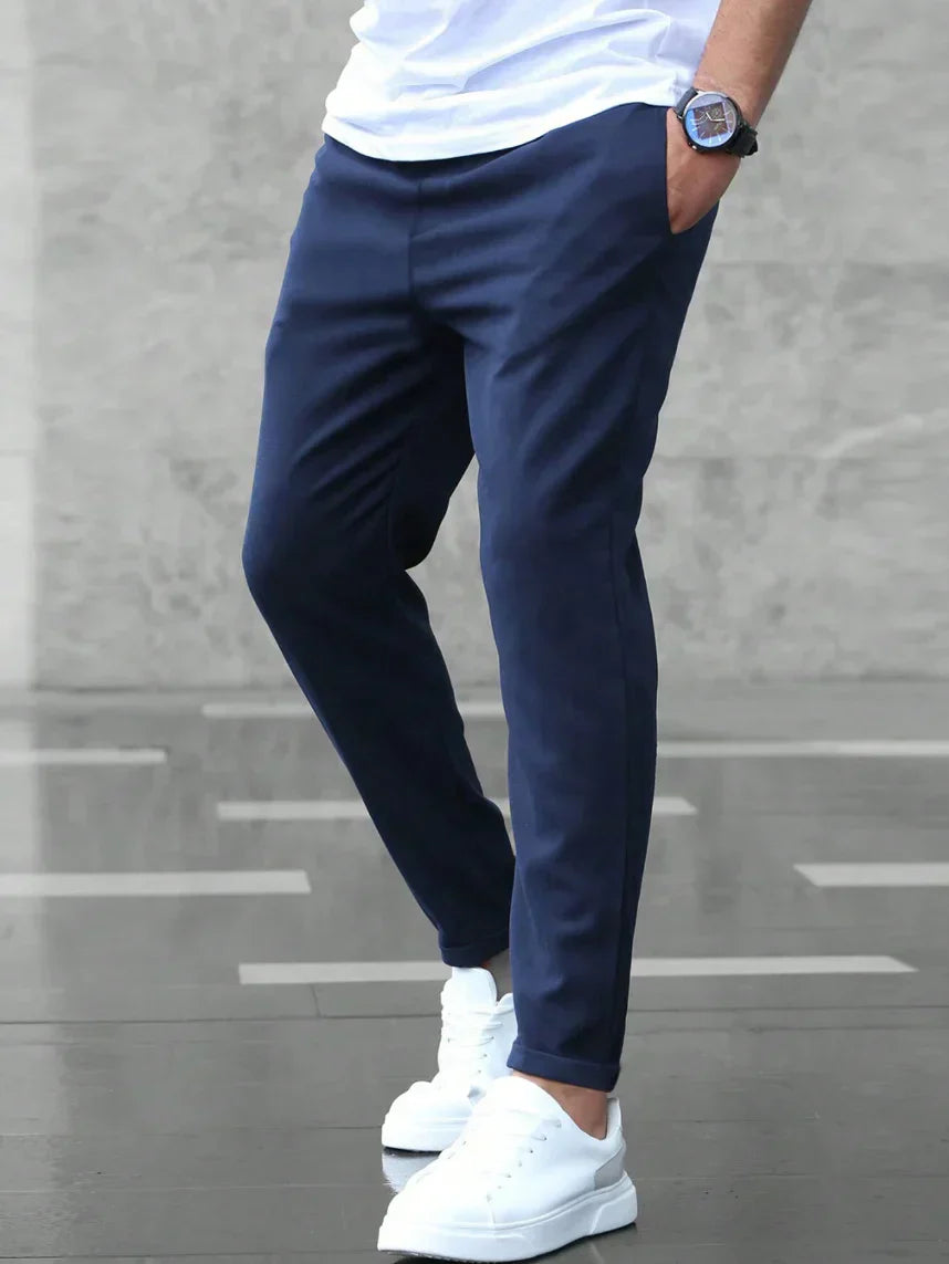 Men's Modern Stretch Pants - Slim Fit Stretch Trousers for Office & Casual