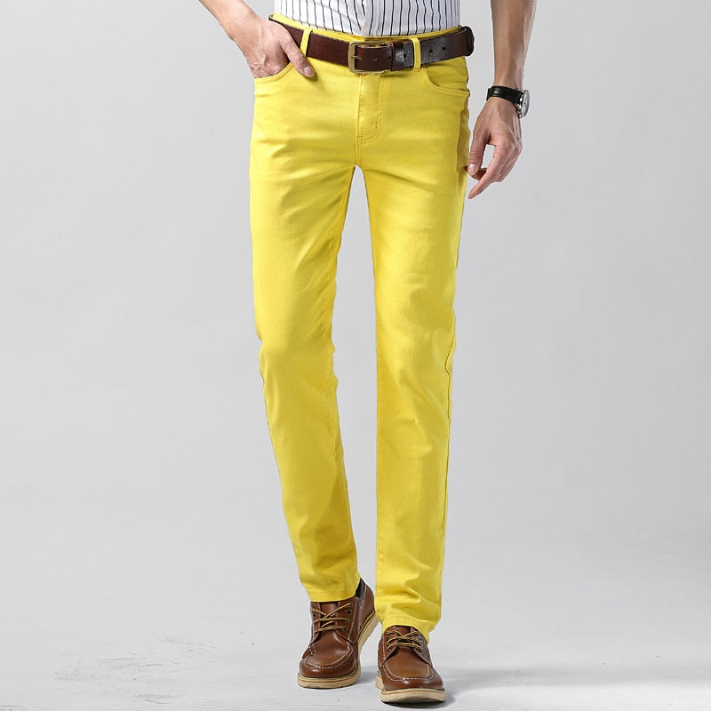 Men's Straight-Leg Summer Trousers with Pockets