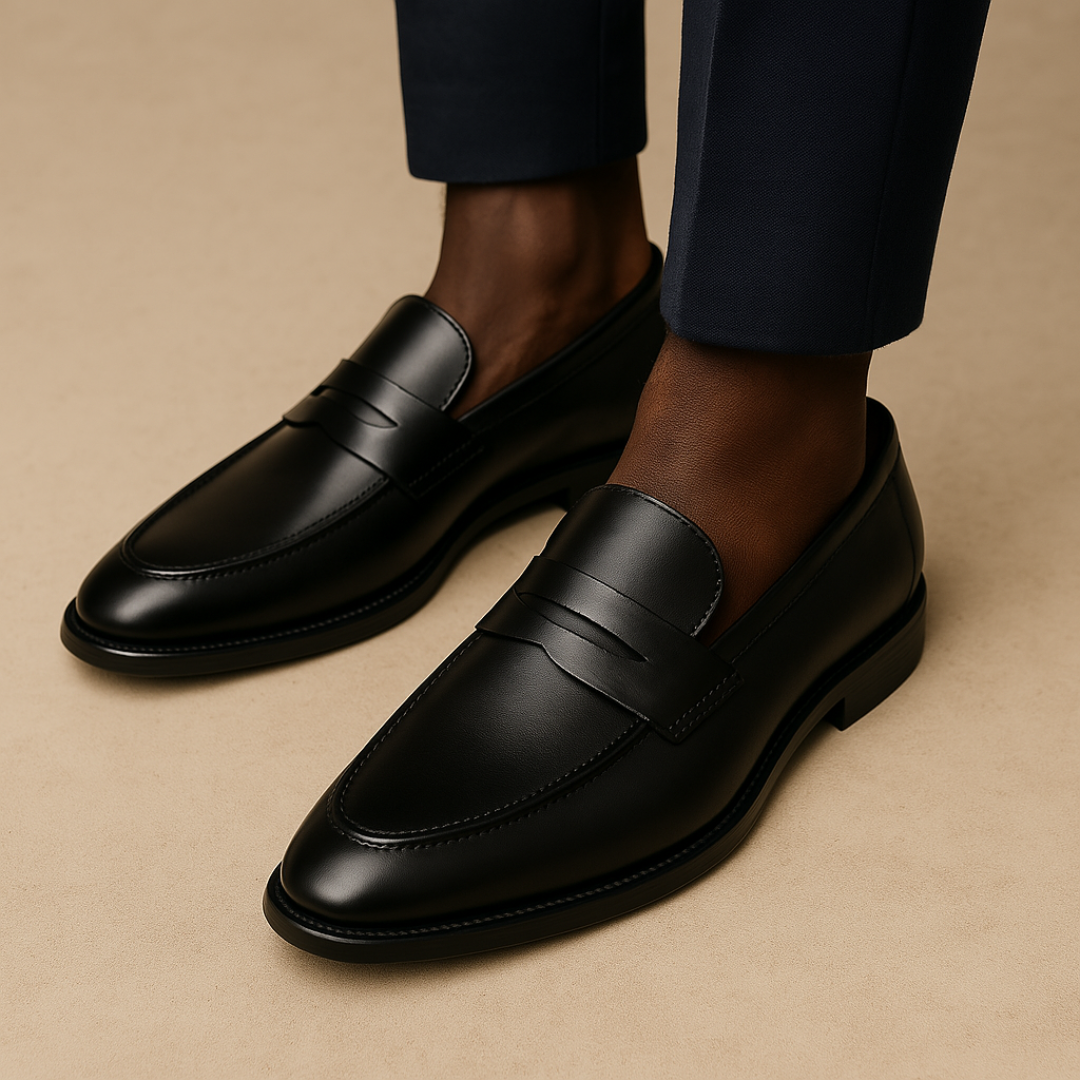 Men's Penny Loafers - Classic Slip-On Dress Shoes