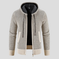 Men's Zip-Up Cardigan Sweater, Knit Blend Layering Jacket