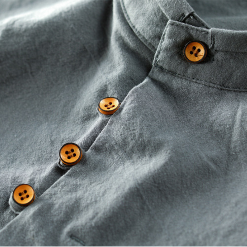 Sapporo Japanese Style Shirt - Ultra-Soft Premium Linen for Men