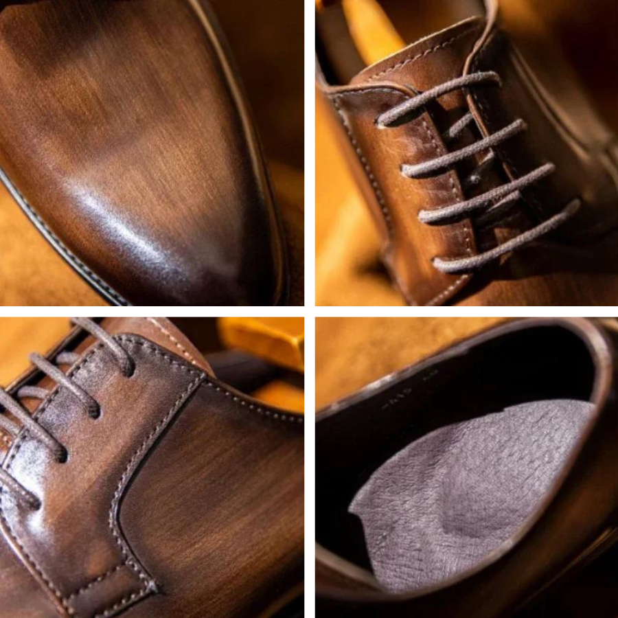 Elithro Genuine Leather Shoes - Tailored Fit Dress Shoes for Men