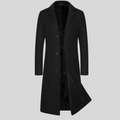 Men's Long Wool Blend Overcoat | Double Lapel Winter Coat