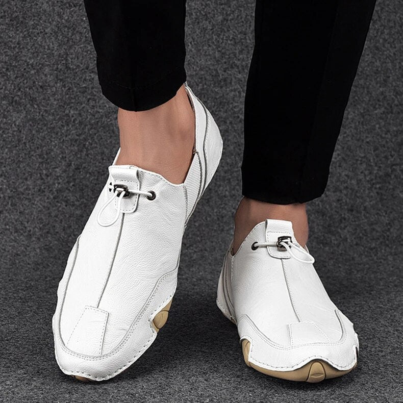 Men's Slip-On Shoes - Lightweight Adjustable Lock Closure Sneakers