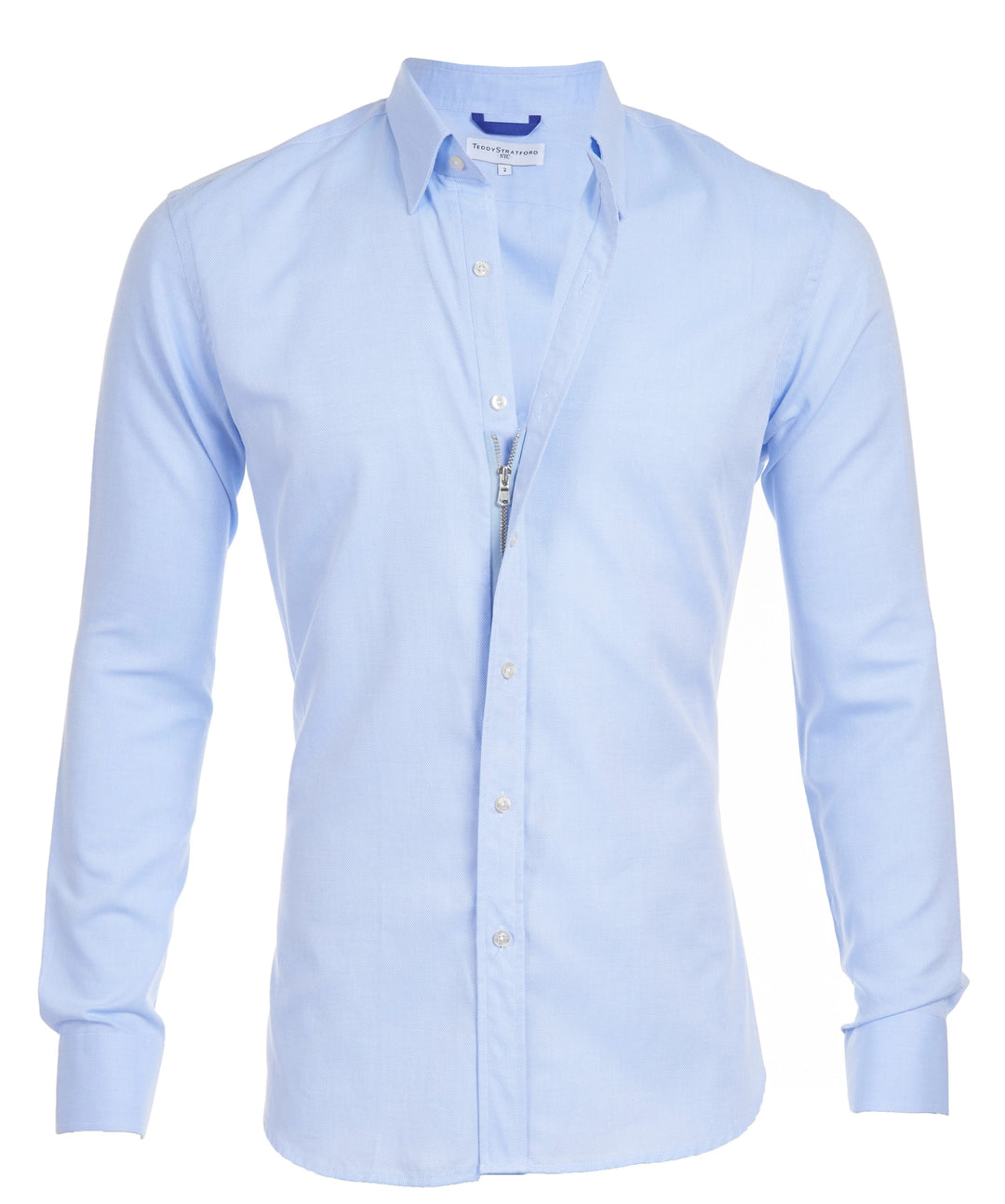 Men's Zip-Up Shirt, Modern Fitted Style for Casual and Office Wear