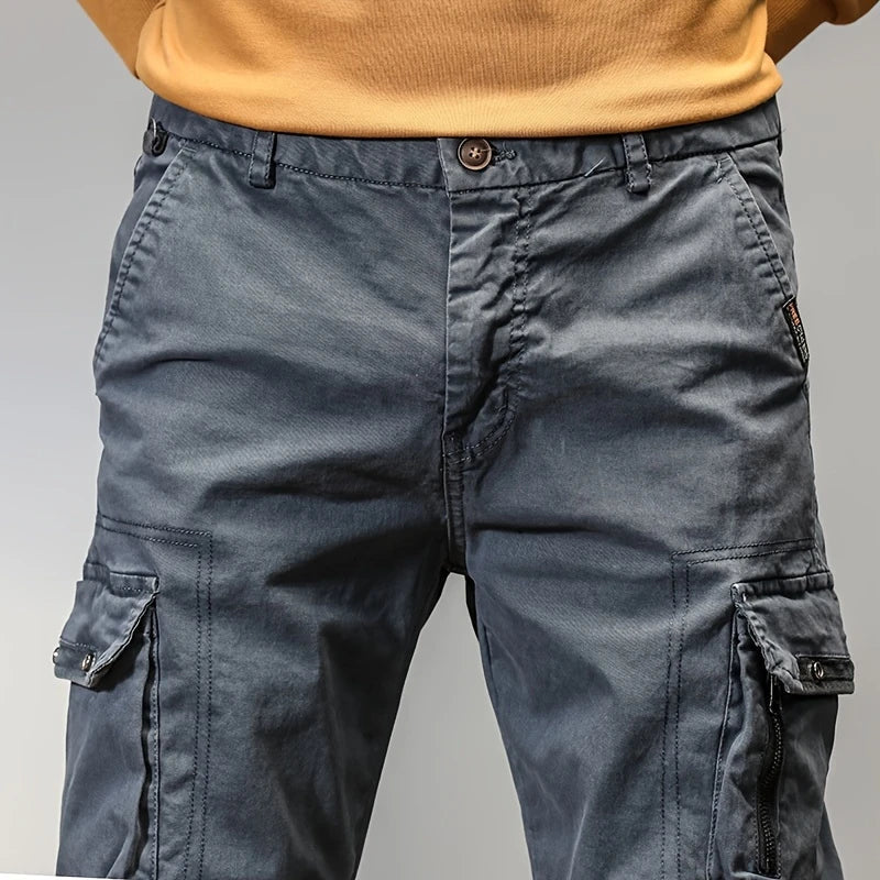 Men's Cargo Joggers, Cotton Streetwear Jogger Pants