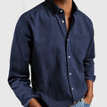 Men's Denim Shirt - Classic Button-Up with Modern Fit