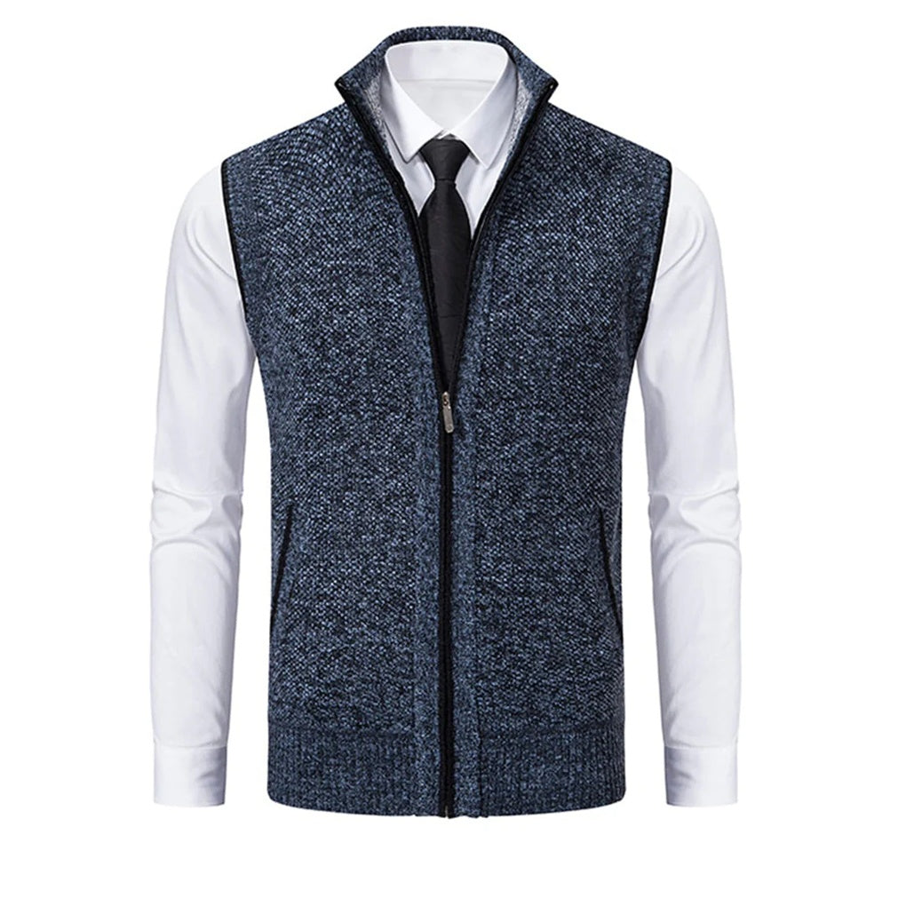 Men's Suit Vest - Five-Button Waistcoat with Adjustable Back Strap