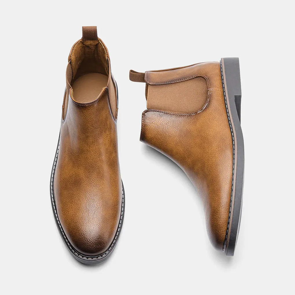 Men's Chelsea Boots - Classic Ankle Boots with Elastic Side Panels