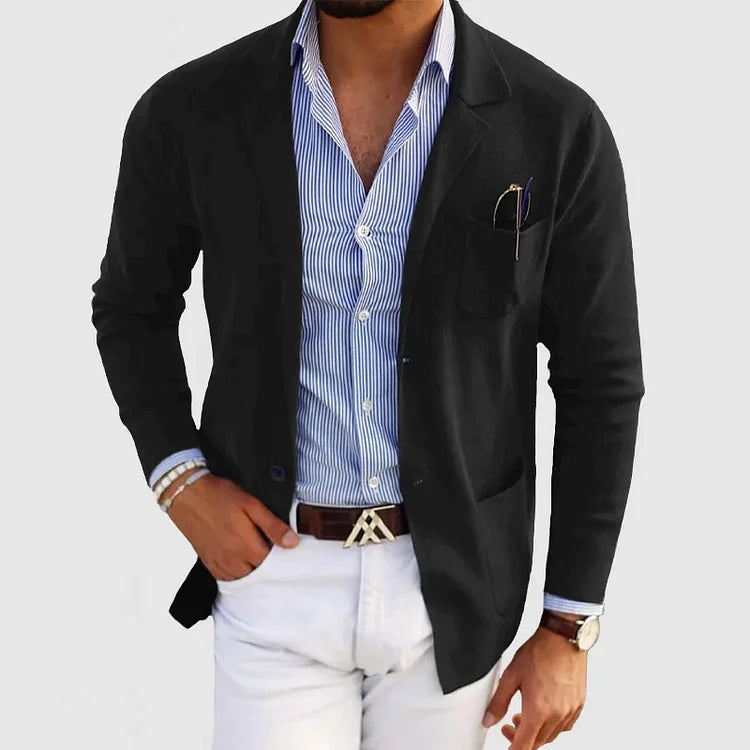 Men's Tailored Blazer | Two-Button Fitted Sport Coat