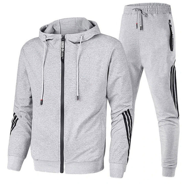 Men's Wool Blend Tracksuit | Sporty Two-Piece Sweat Suit