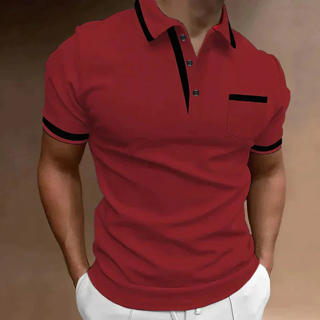 Men's Classic Fit Polo Shirt, Versatile Casual Polo