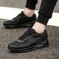 White Leather Sneakers for Men, High-Sole Urban Style Shoes