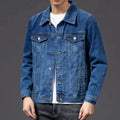 Men's Classic Denim Jacket, Button-Front Jean Jacket with Chest Pockets
